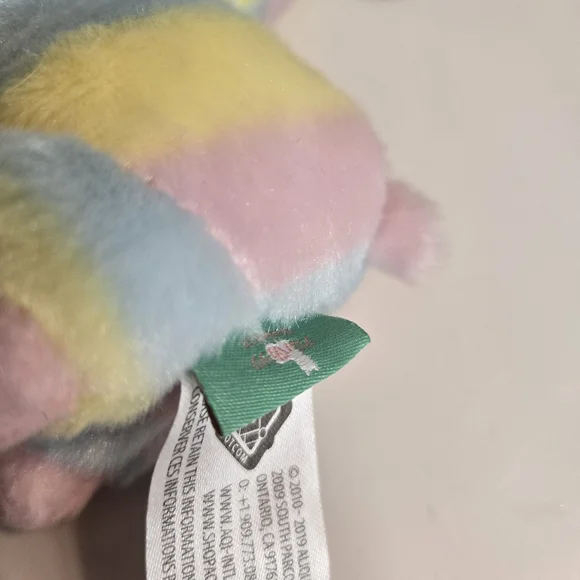 Amuse Alpacasso Alpaca Llama Rainbow Keychain Clip On Plush Stuffed Animal Mini - Picture 5 of 5